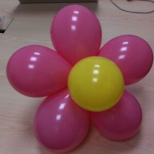 Floare din baloane simpla-334