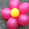 Floare din baloane simpla-0