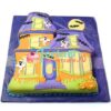 Tort Halloween Casa cu lilieci 2 Tort Halloween Casa cu lilieci