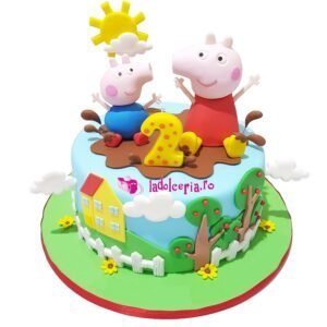 Tort cu purcelusii Peppa Pig